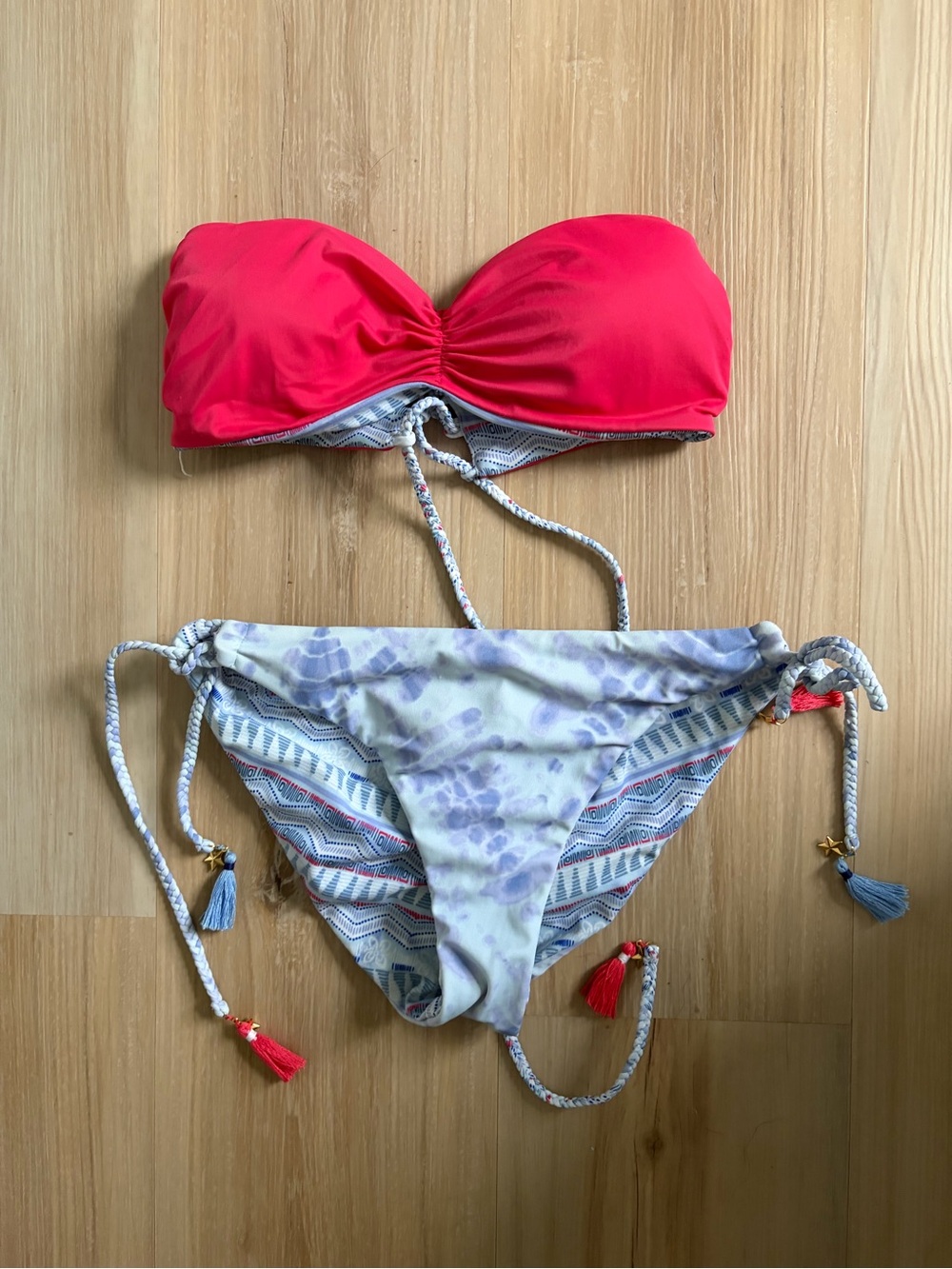 Women’s Reversible Red Bandeau Bikini Set - Victoria’s secret